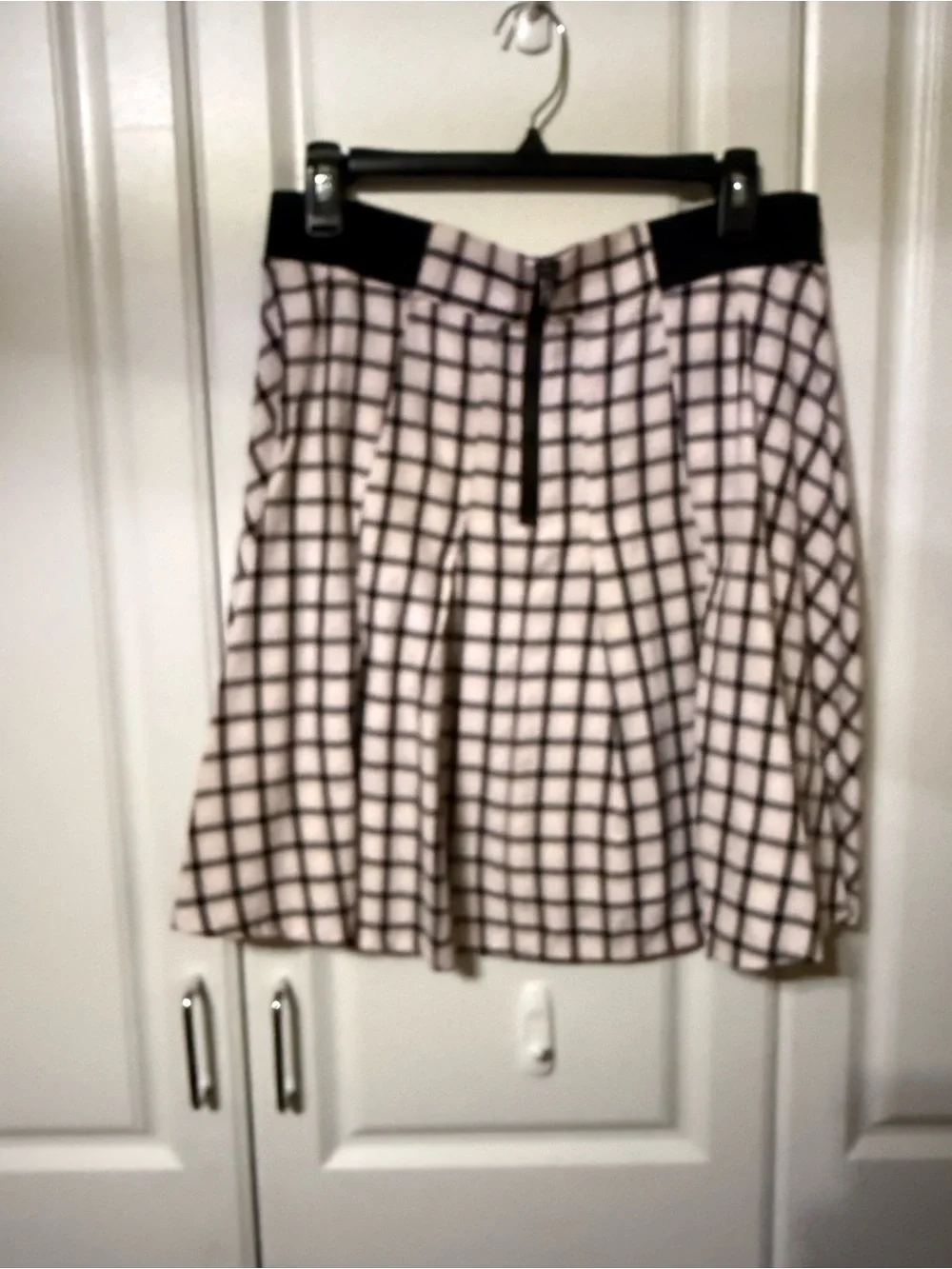 TORRID Black, Pink & White Plaid Circle Skirt